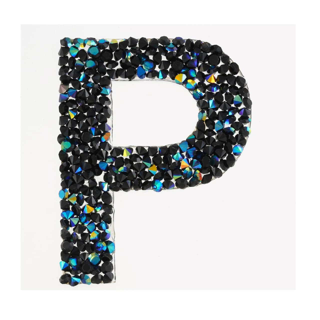 12 Pack: Black AB Letter Bling Sticker by Recollections®